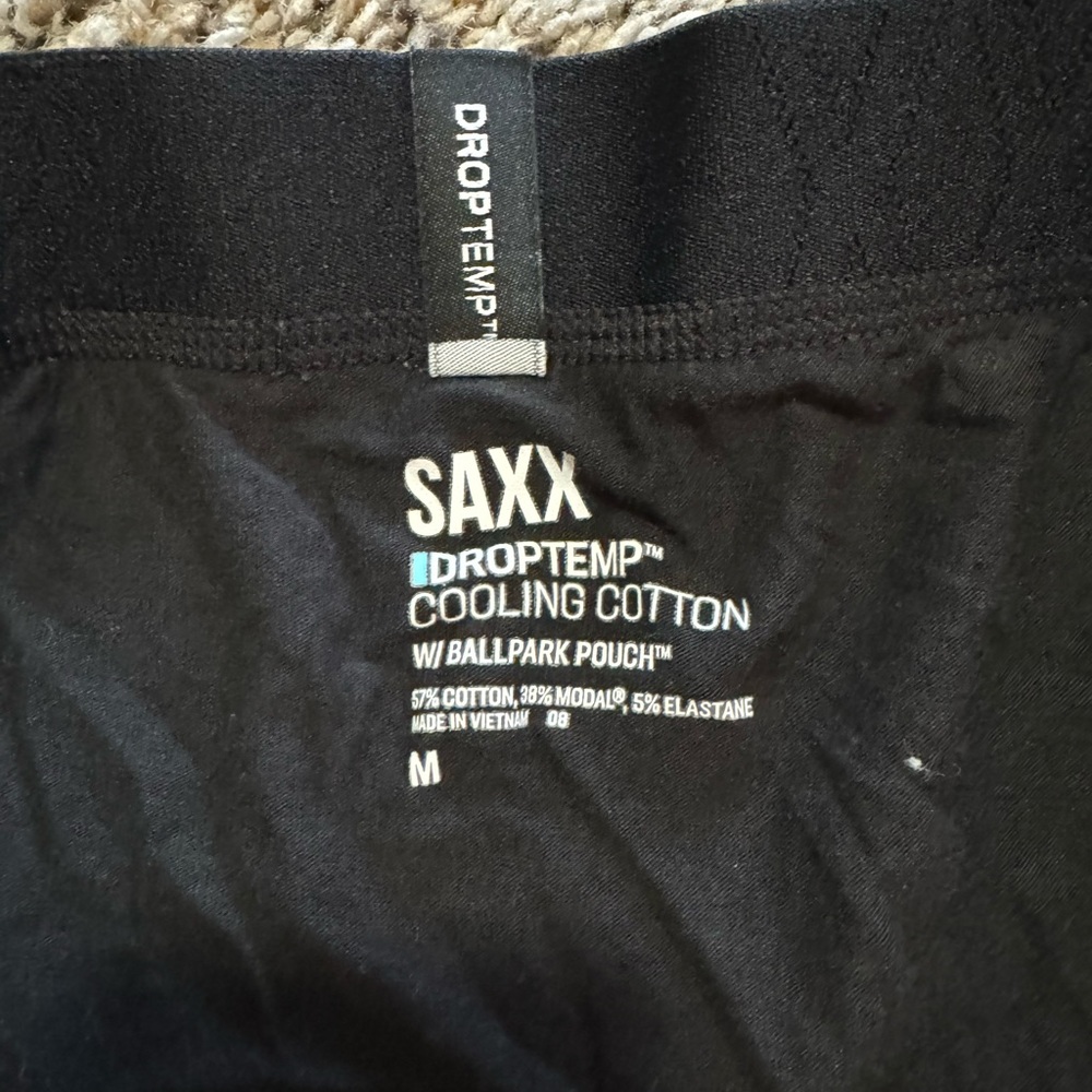 Men's SAXX DropTemp Cooling Cotton Trunk size Medium